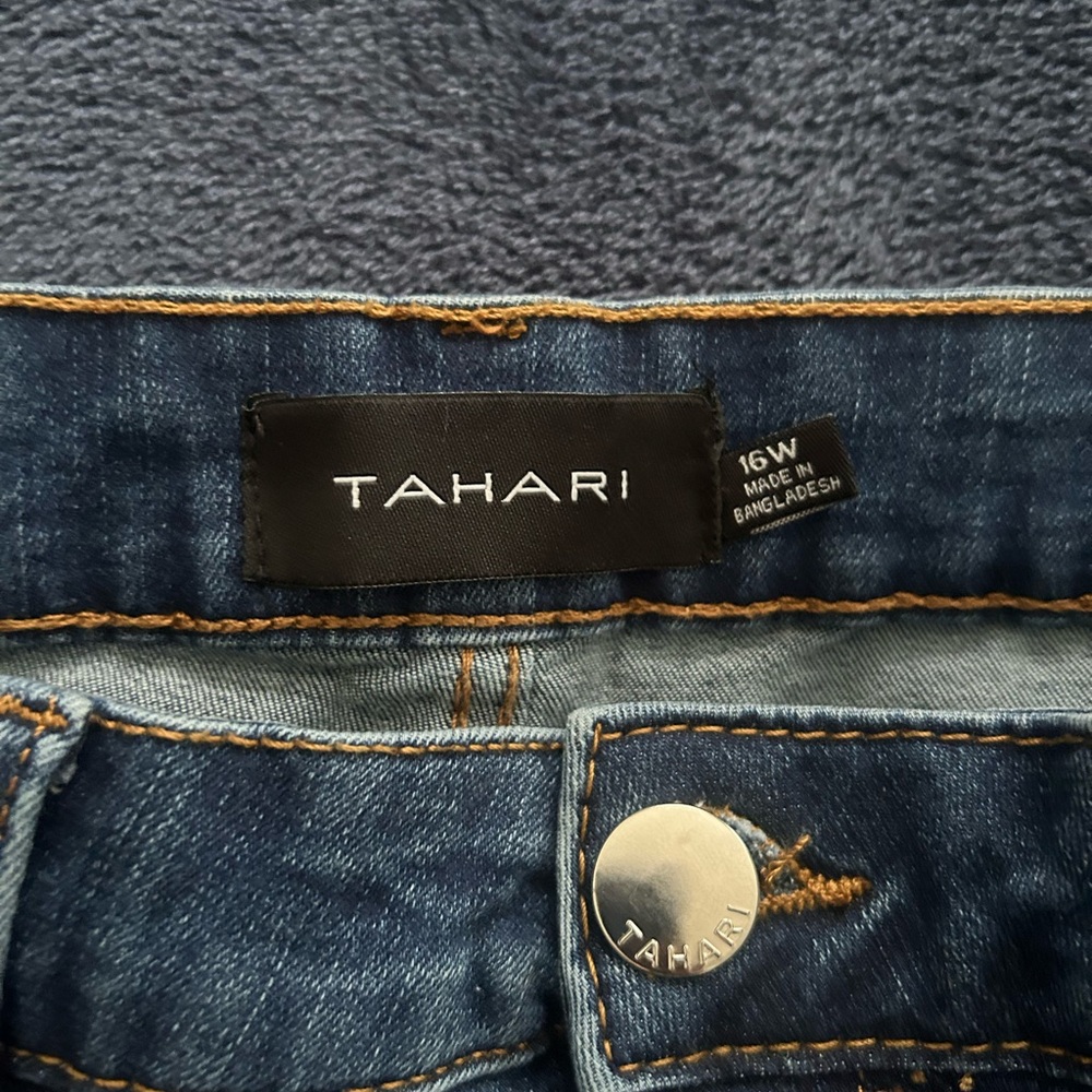 Tahari Chloe Size 16W Denim Jeans - Picture 6 of 11